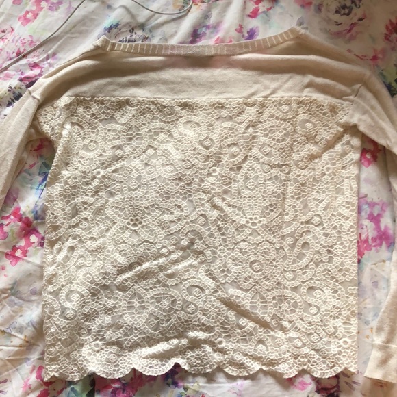 American Eagle sweater with lace back - Picture 2 of 8